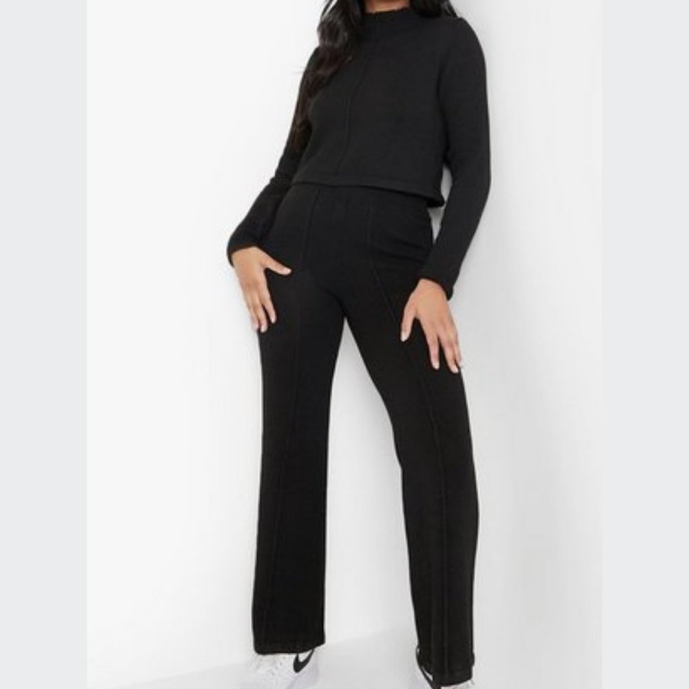 Boohoo Women's Petite Seam Detail Flare Co-ord Set -4P